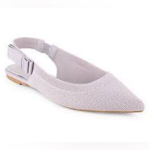 Tahari Light Lavender Pointed Slingback Flat